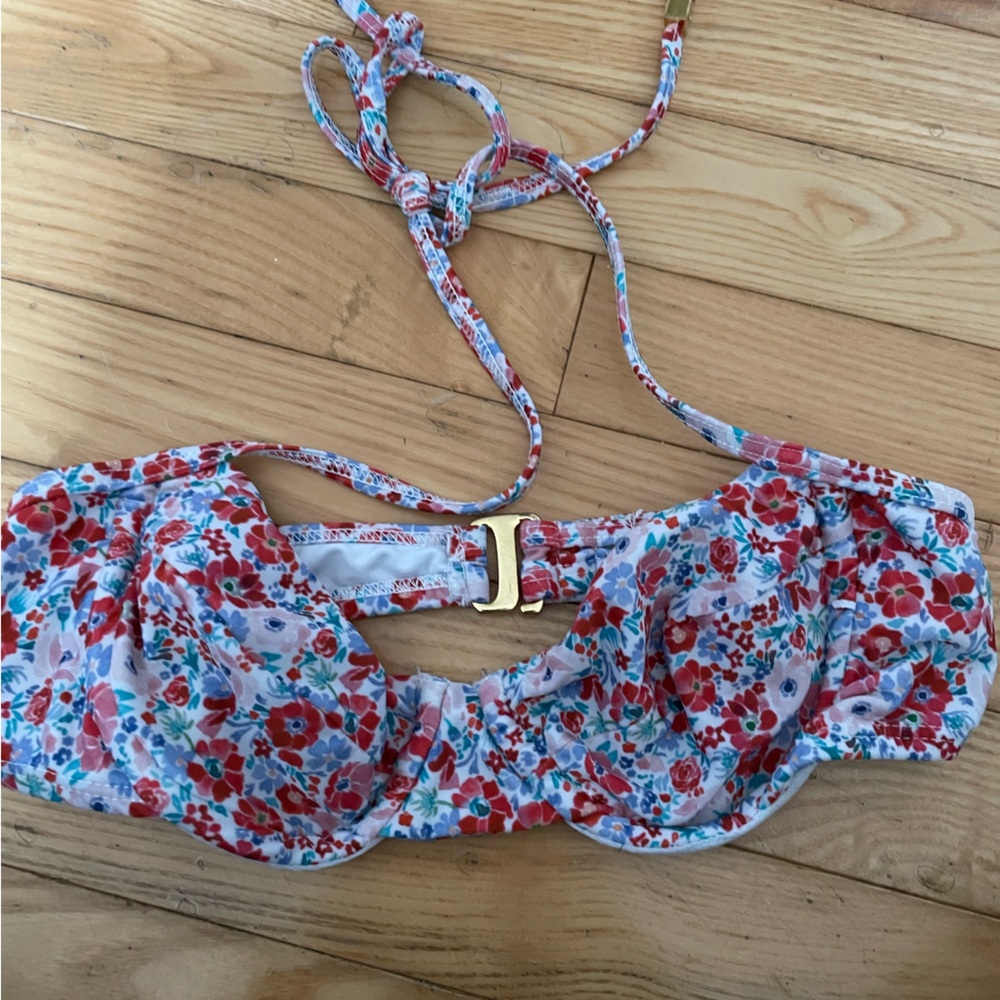 floral bikini top
